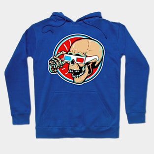 3D Glasses Skull Pop Art Ave Hoodie